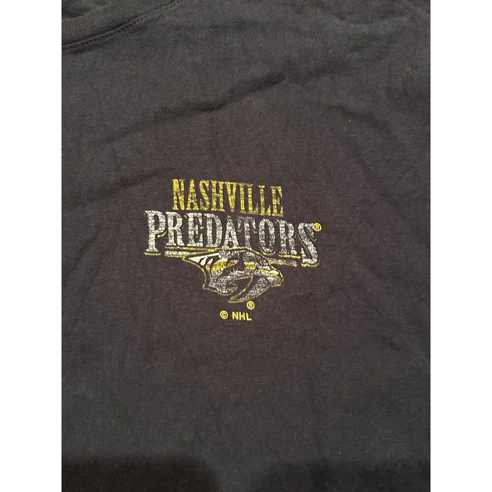 Champion Nashville Predators NHL Black T-Shirt Men's Size 2XL - Picture 5 of 9